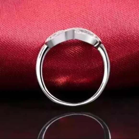 INFINITY 925 STERLING SILVER DIAMOND RING - Picture 5 of 5